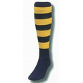 Bumblebee Striped Soccer Heel & Toe Sock (10-13 Large)